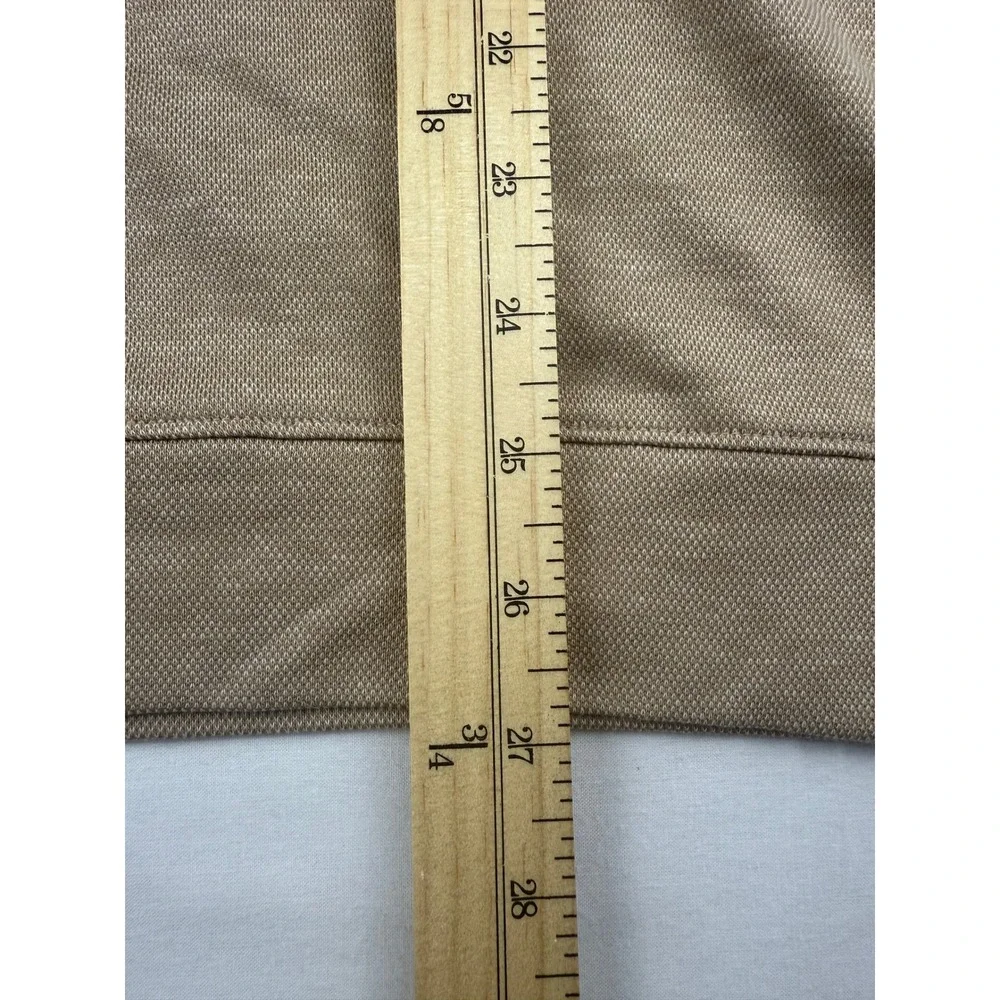 Peter Millar Crown Crafted Pullover Size L Camel Tan Cotton Cashmere QZ $298